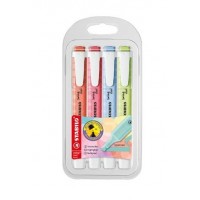 MARCADOR FLUORESCENTE STABILO SWING COOL PASTEL ESTOJO DE 4 UNIDADES